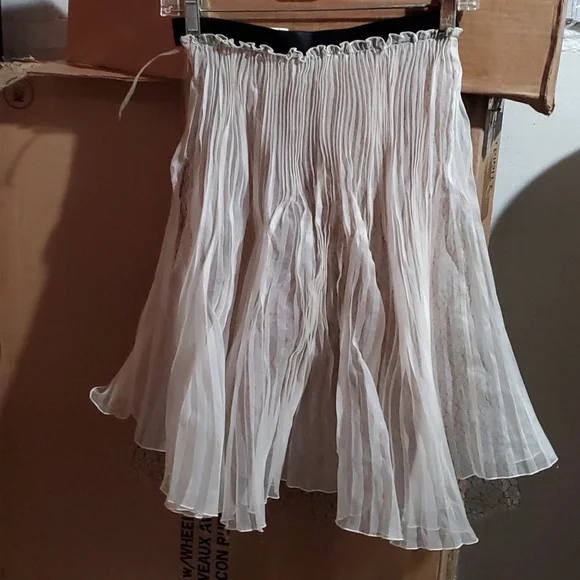 Sz 6 Initially Priced at $2275 Valentino plisse skirt